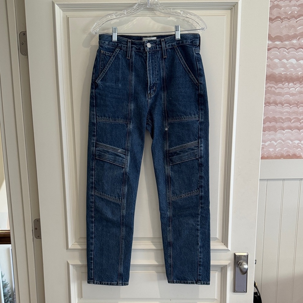 Agolde Men's Dark Blue Relaxed Jeans